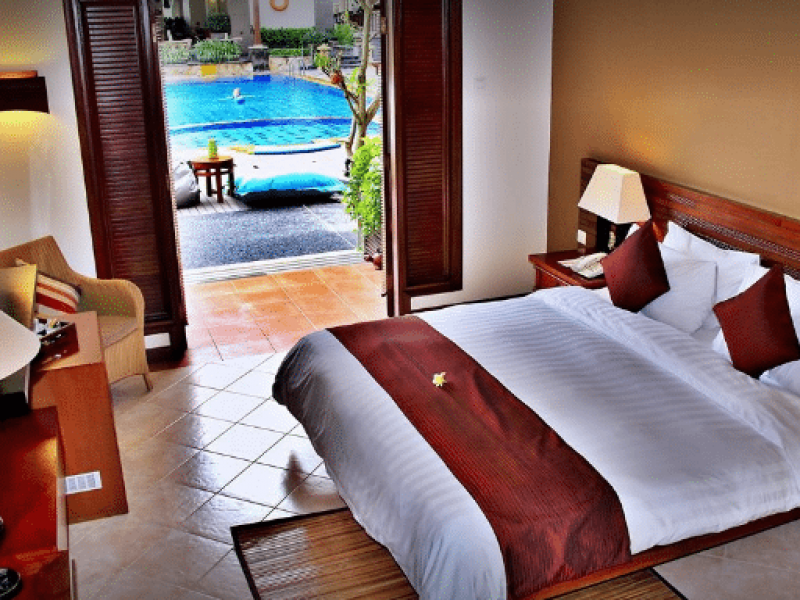 The Vira Bali Deluxe Room with Pool Access